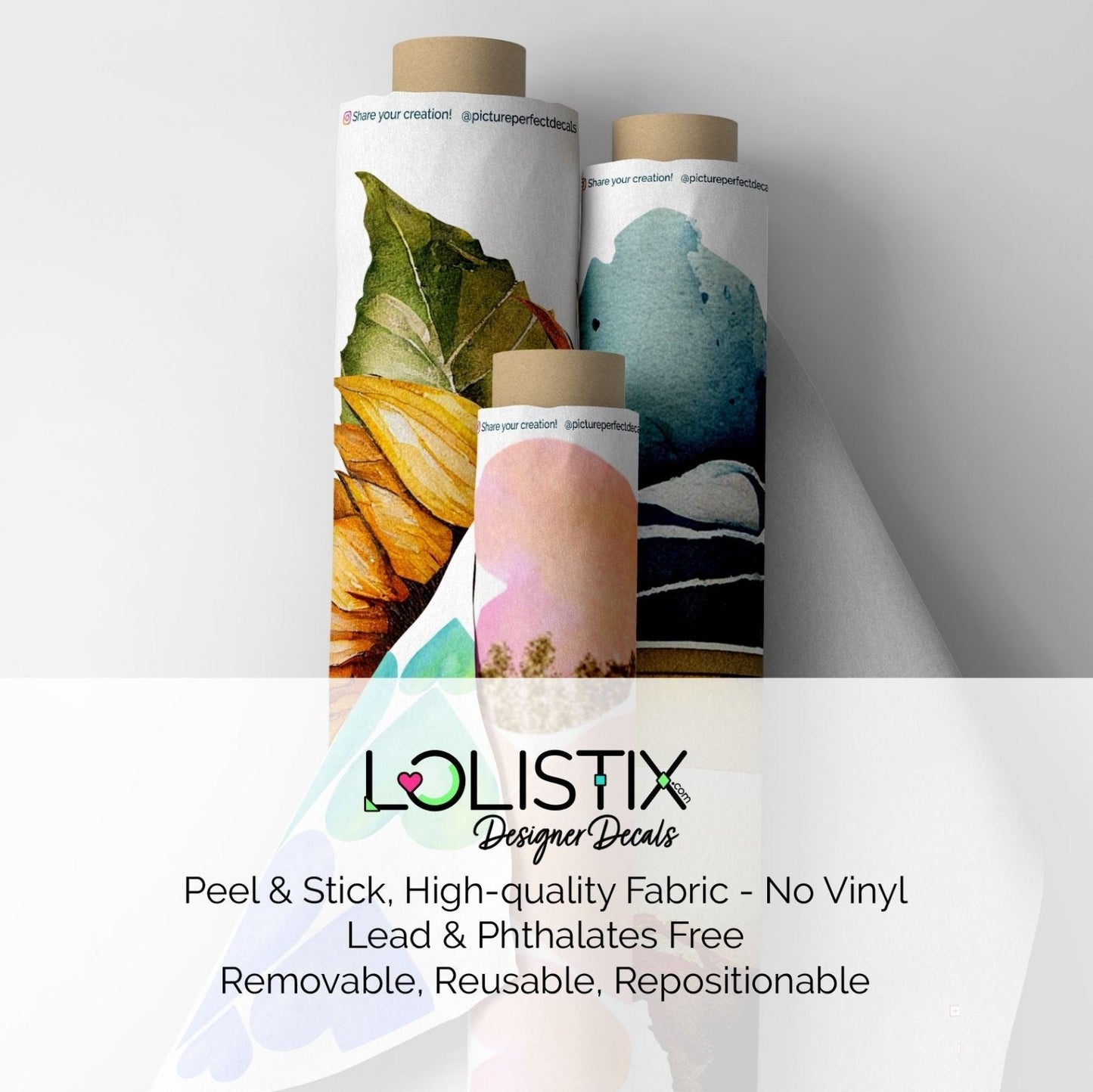 Fluffy Clouds Watercolor Wall Stickers - 2 - pack - Home Decor Decals - Lolistix