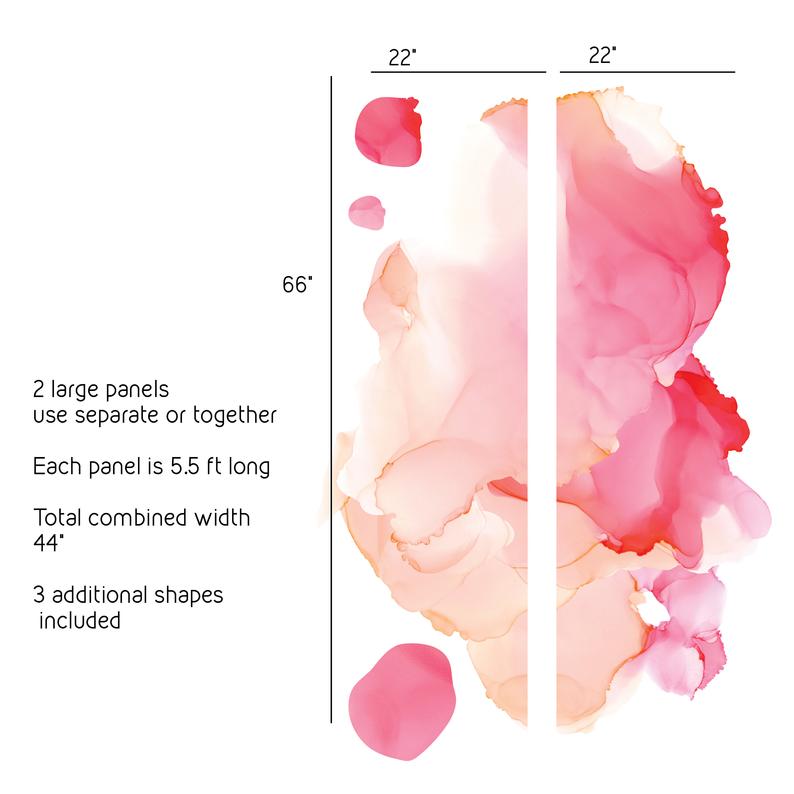 Abstract Alcohol Ink Removable Wall Decal - Picture Perfect Decals