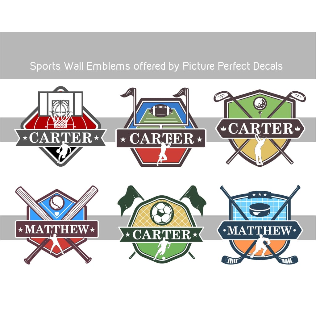 Custom Hockey Wall Decals | Any name and team colors! - Picture Perfect Decals