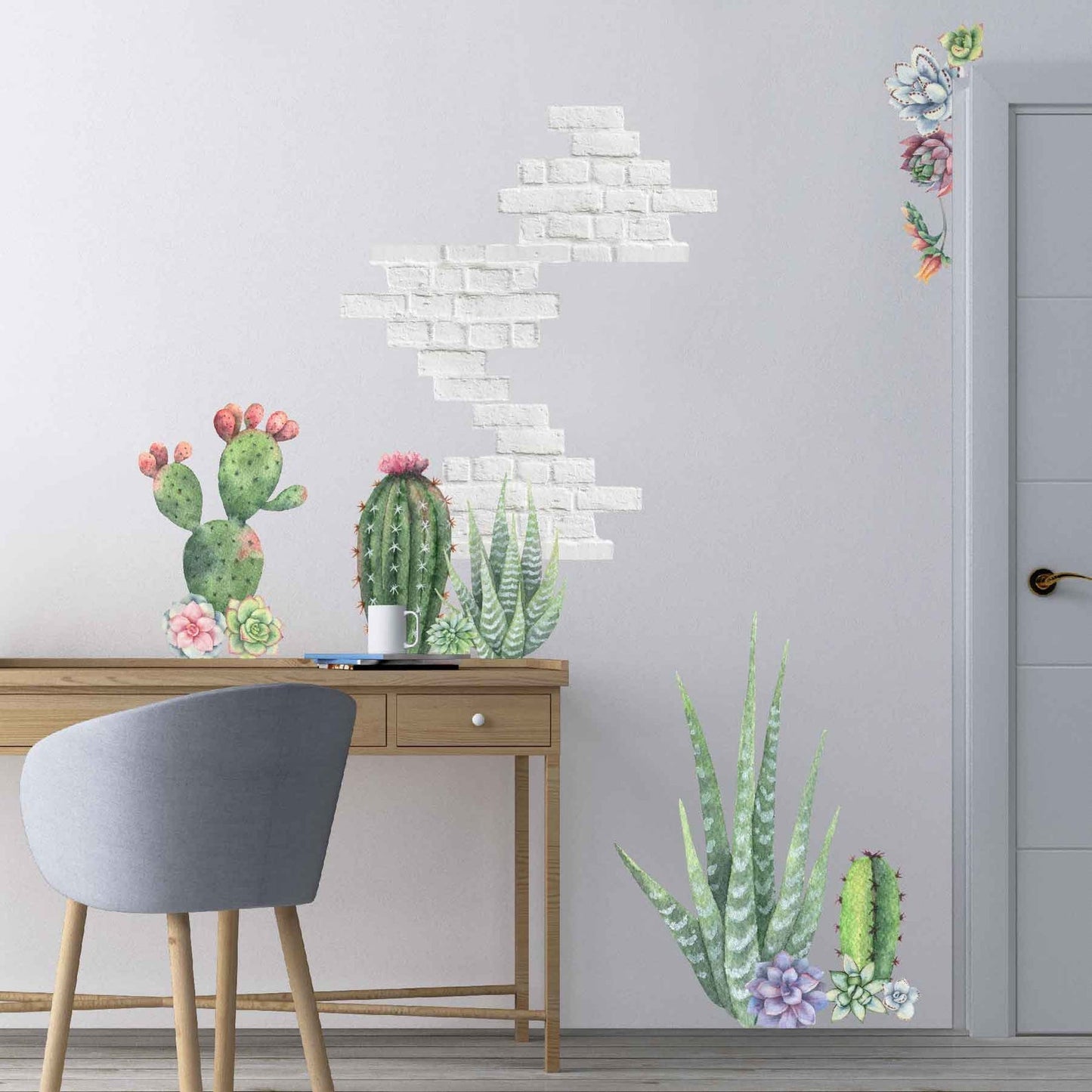 Succulents Wall Decals | Cactus Wall Stickers - Picture Perfect Decals