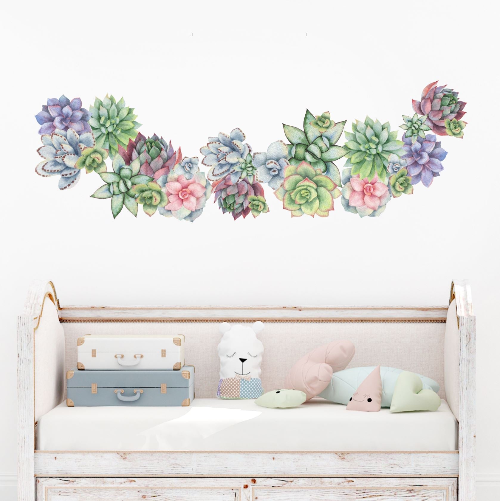 succulent wall decal Succulents Wall Decals