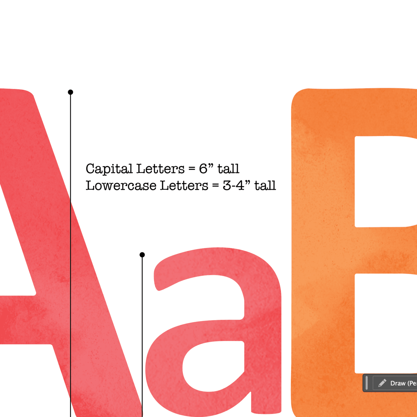 Alphabet Wall Decals | Watercolor Letters Wall Stickers A - Z - Home Decor Decals - Lolistix