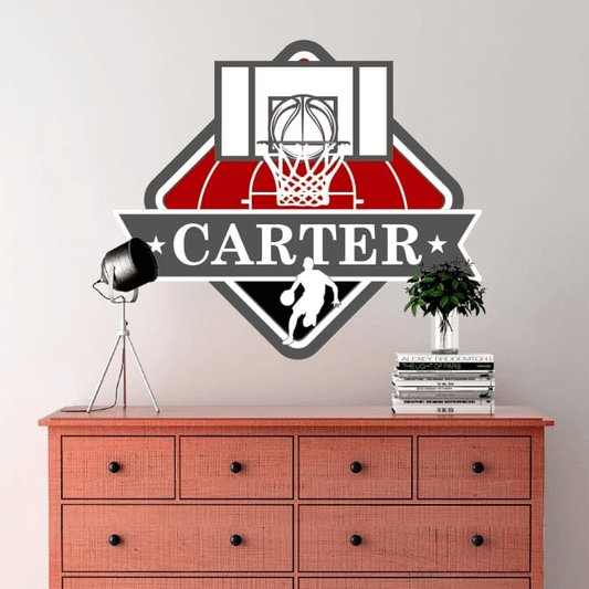 Custom Basketball Wall Decals | Any name and team colors! - Lolistix