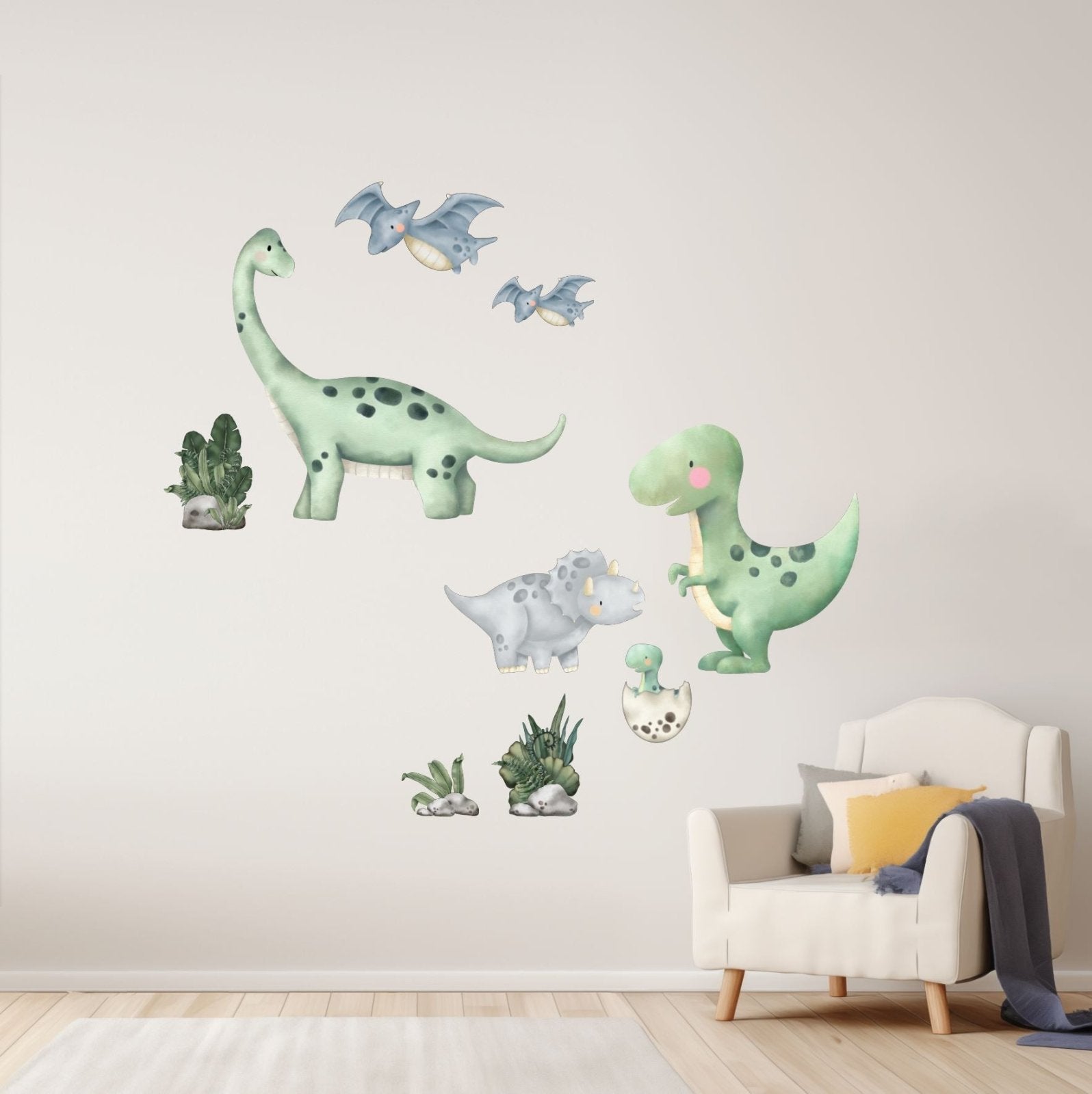 Dinosaur Wall Decals T-Rex Dinos - Lolistix