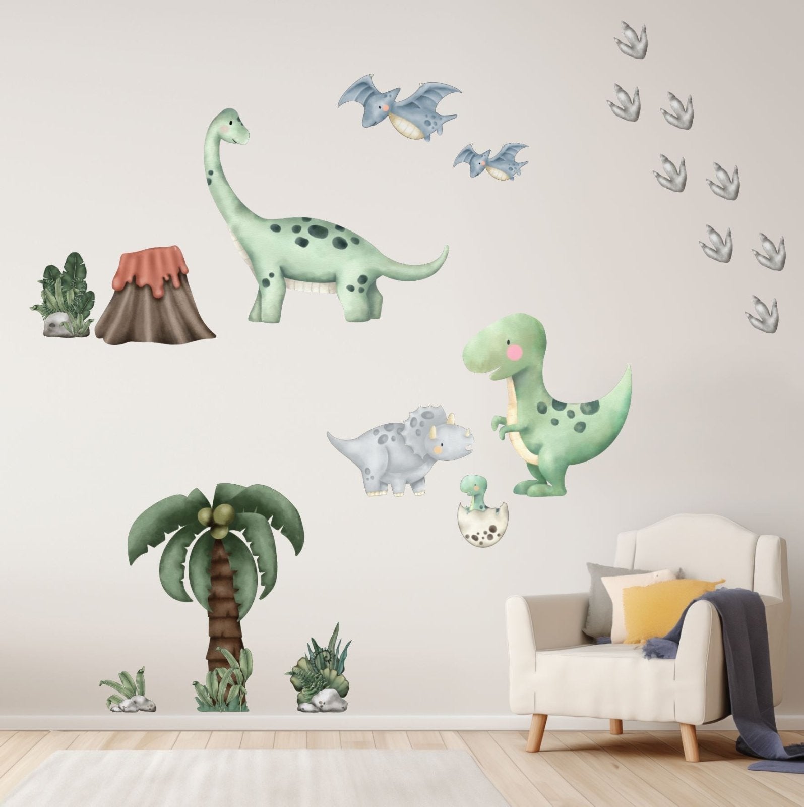 Dinosaur Wall Decals T-Rex Dinos - Lolistix