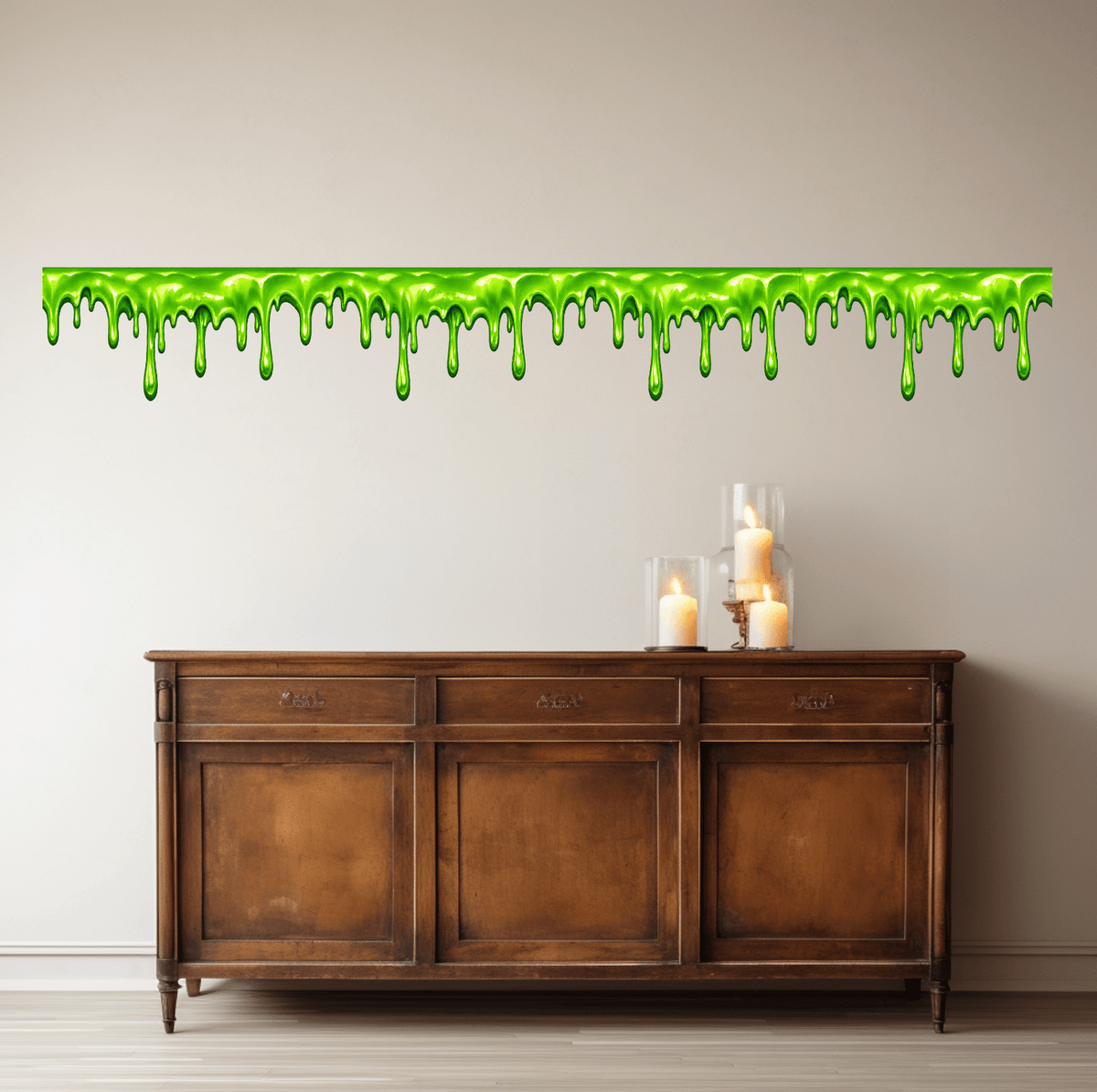 Green Slime Drip Wall Decals – Removable Halloween Wall Border - Wall Decals - Lollistix Wall Decals