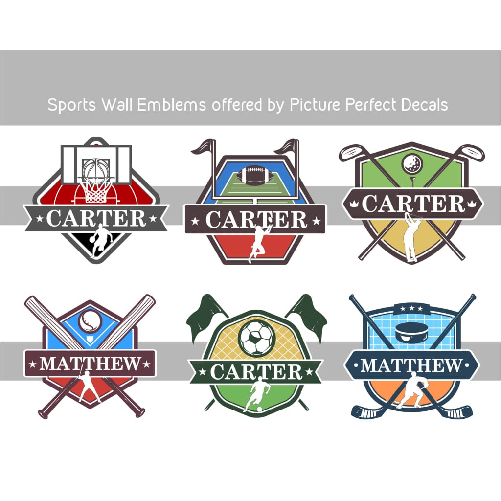 Custom Golf Wall Decal Custom | Any name and team colors! - Picture Perfect Decals