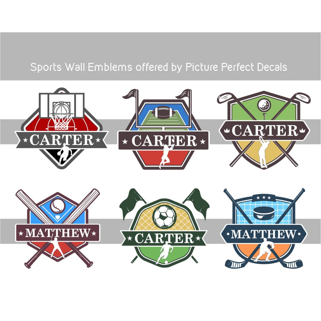 Custom Soccer Wall Decals | Any name and team colors! - Picture Perfect Decals