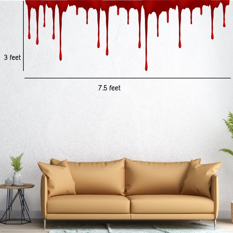 Halloween Party Decoration Removable Wall Decals Spooky Blood Drips - Picture Perfect Decals