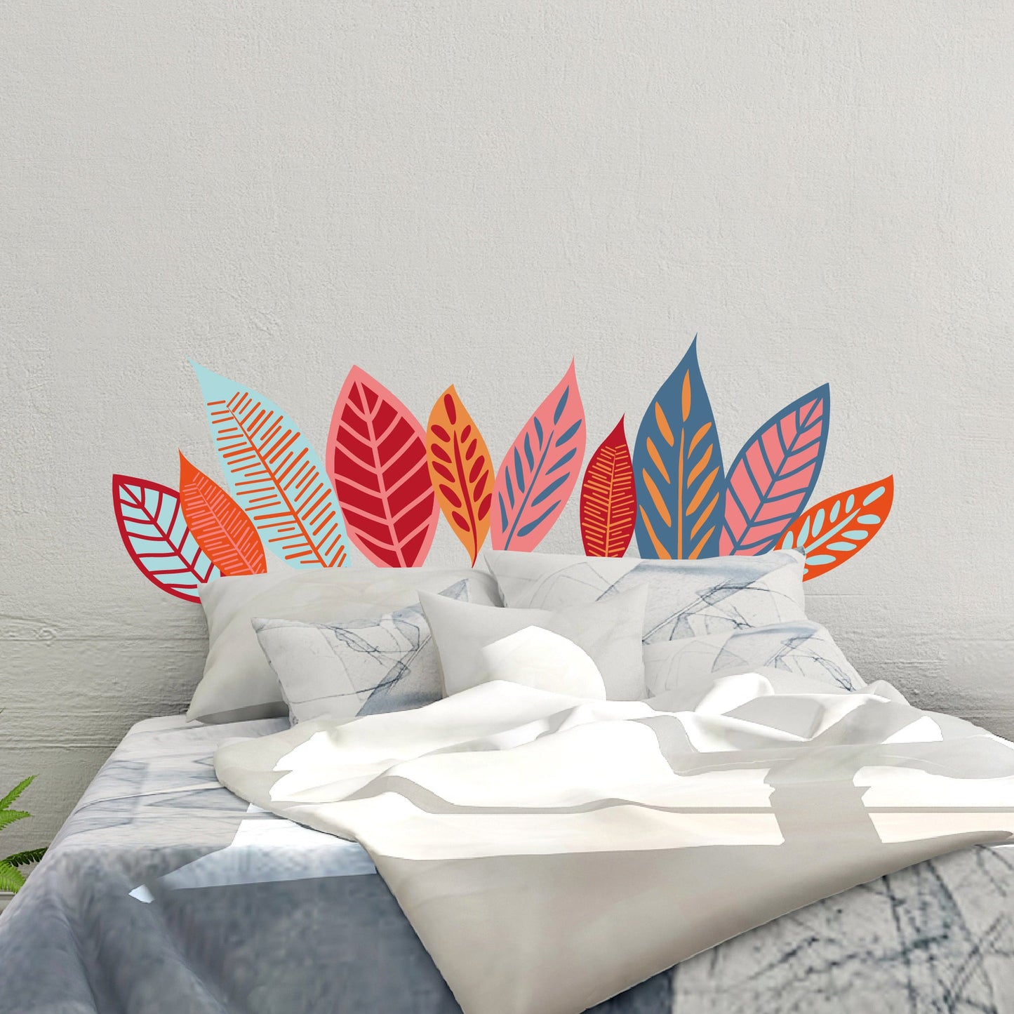 Large Leaves Wall Decals | Multi-color - Picture Perfect Decals
