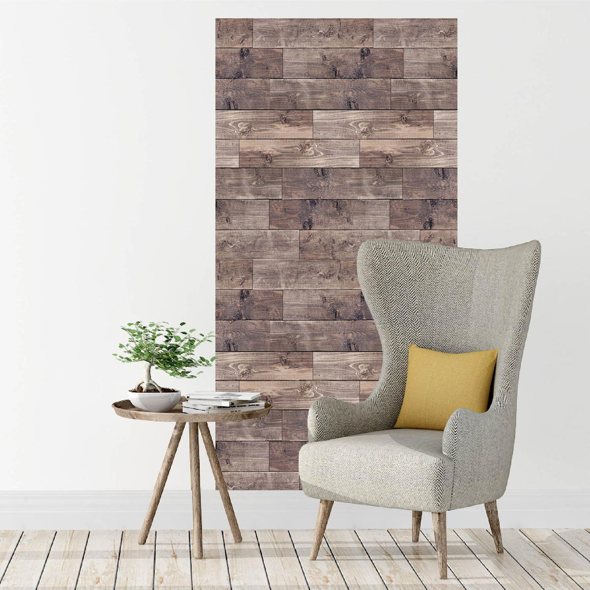 Sticker Decorative Panel Rustic Wood Plank Wall Decal Panels | Faux Pallet Headboard – Lolistix
