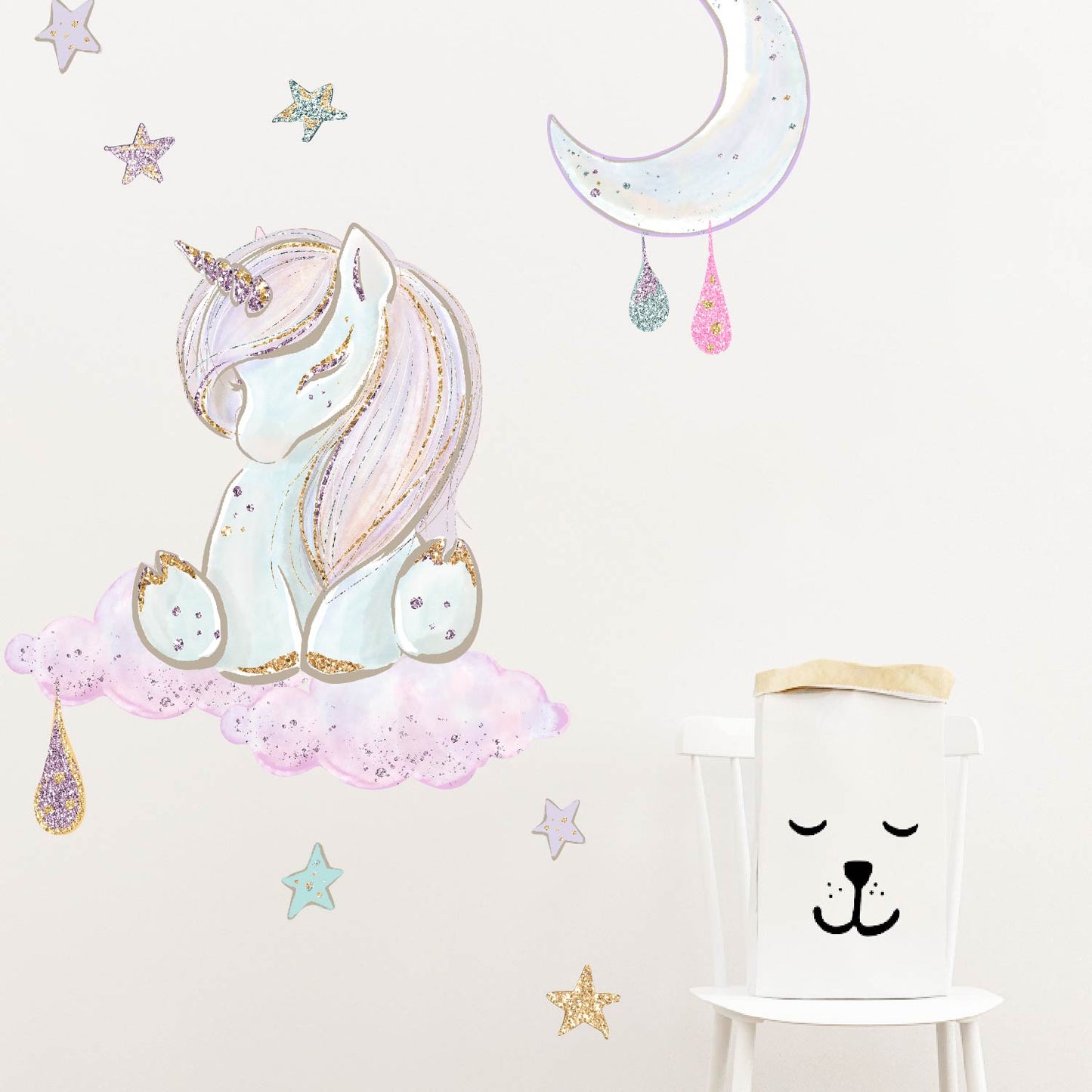 Unicorn Wall Decal Removable Reusable Wallpaper Sticker - Picture Perfect Decals